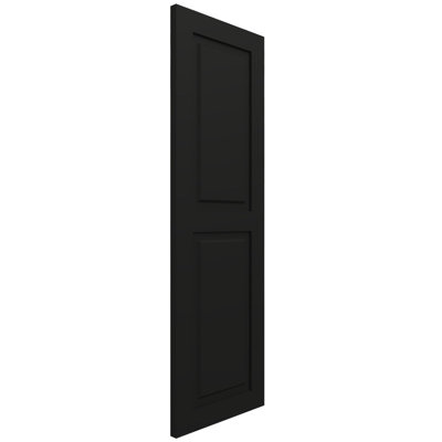 True Fit PVC Two Equal Raised Panel Shutters