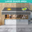 Auvent de patio rétractable en polyester Winado-96913702-96913703