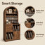 Armoire de rangement 68 po pour disque vinyle avec support pour tourne-disque