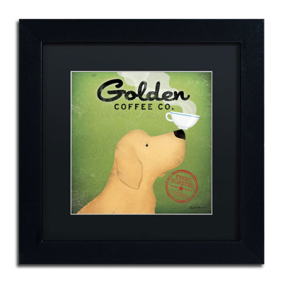 Natchez 'Golden Coffee Co' by Ryan Fowler Framed Graphic Art