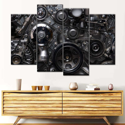 " Car Motor Engine " 4 - Pieces