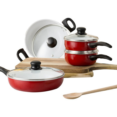 Ensemble de batterie de cuisine antiadhésif en aluminium 8 pièces