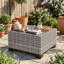 Ensemble de canapé modulaire d'extérieur 5 personnes avec rotin PEHD toutes saisons, coussins et accoudoirs larges-2053002998