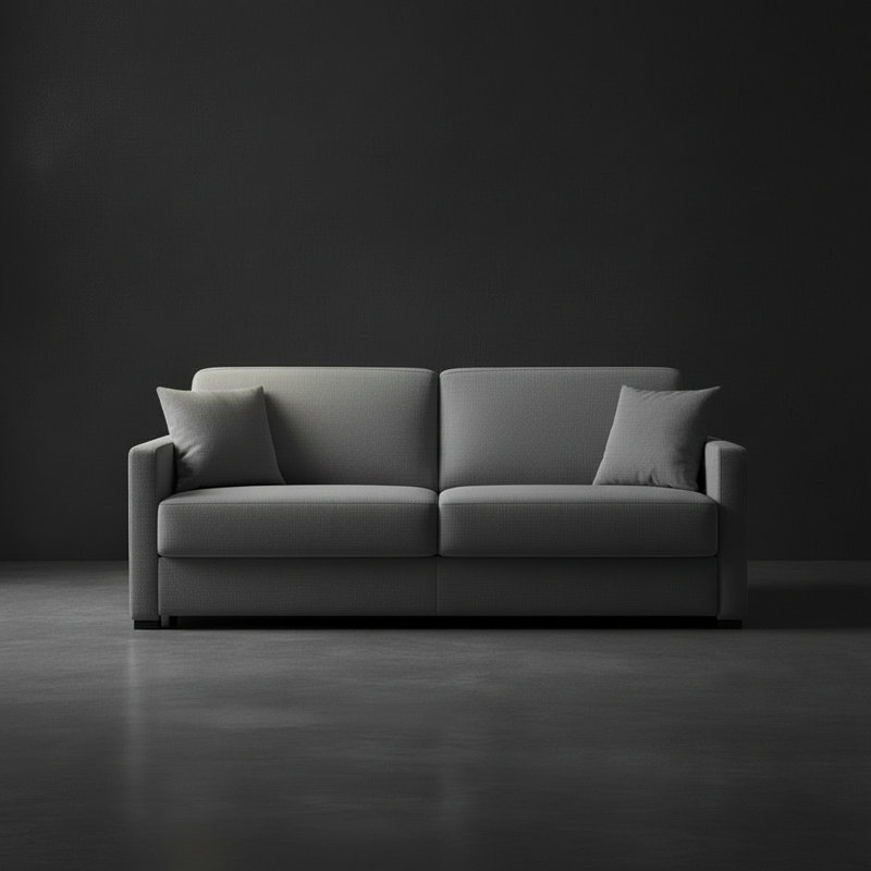 Canapé-lit en tissu de qualité supérieure Adalise, Tissu DuraTex performance anthracite