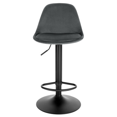 Bavoryn Swivel Upholstered Adjustable Height Counter Stool with Metal Frame