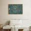 Ensemble de 3 balles de soccer bleu sarcelle sur toile-93025683