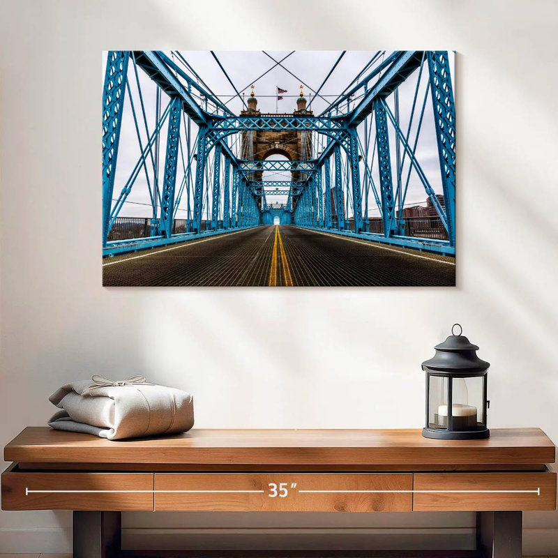 Pont bleu de Cincinnati, H 16 po x l 24 po