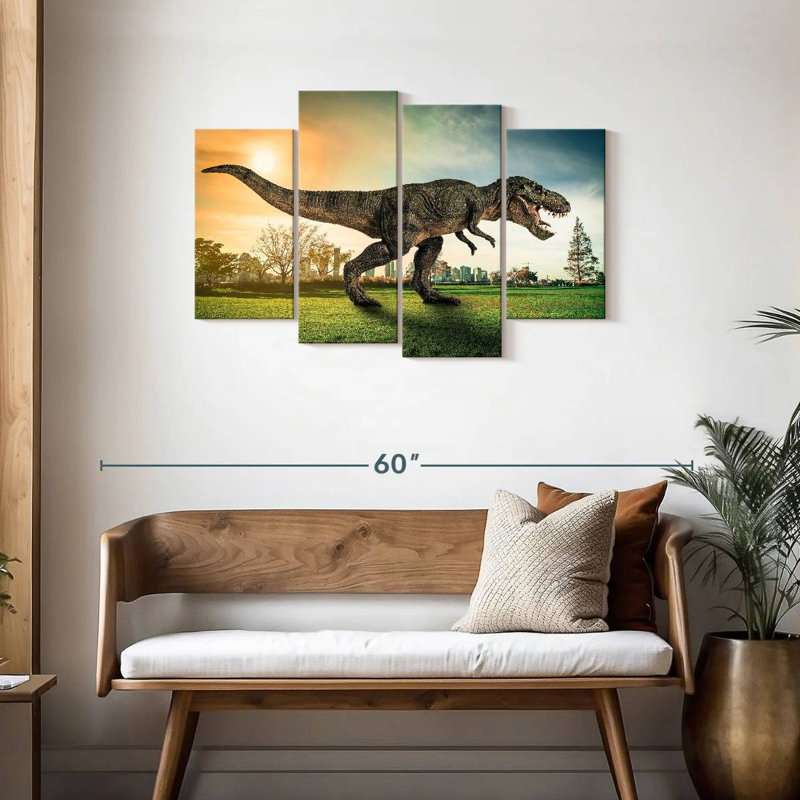 Brampt T Rex In The City, 27" H x 43" W