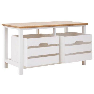 Cedar Grove Upholstered Bench with Drawers