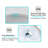 48" Engineered Stone Single Bathroom Vanity Top In Carrara White With Sink Faucet Hole/Backsplash/Overflow (Top Only)