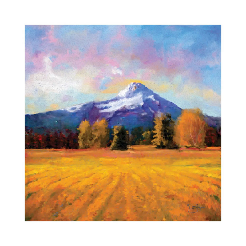 Hood on Gold 1 Piece Wrapped Canvas Painting, 45.72 cm H x 45.72 cm W x 1.91 cm D