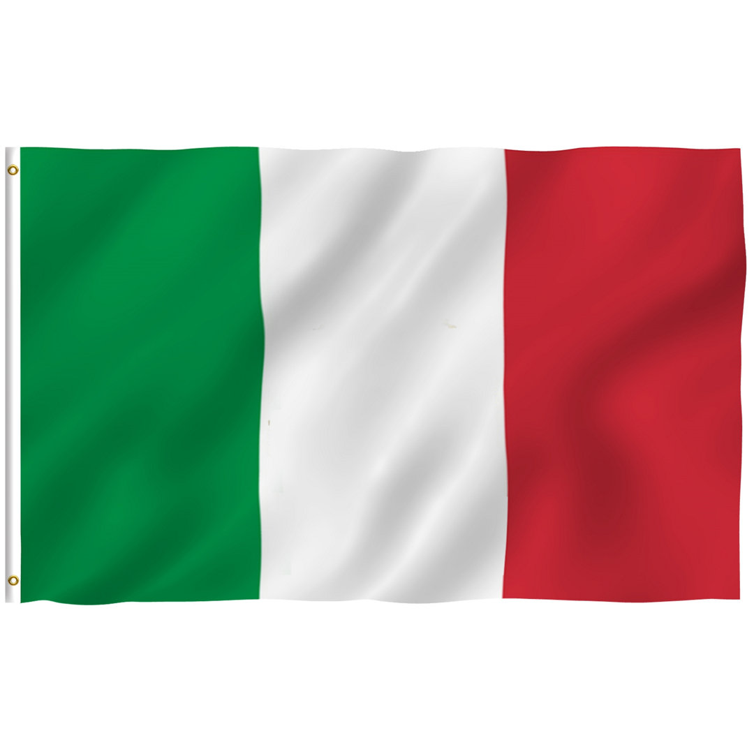 Italy Polyester 36 x 60 in. House Flag ANLEY