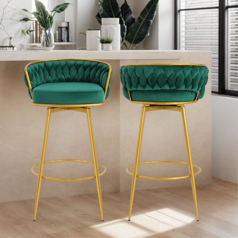 Tabouret de bar 31,48 po, Vert