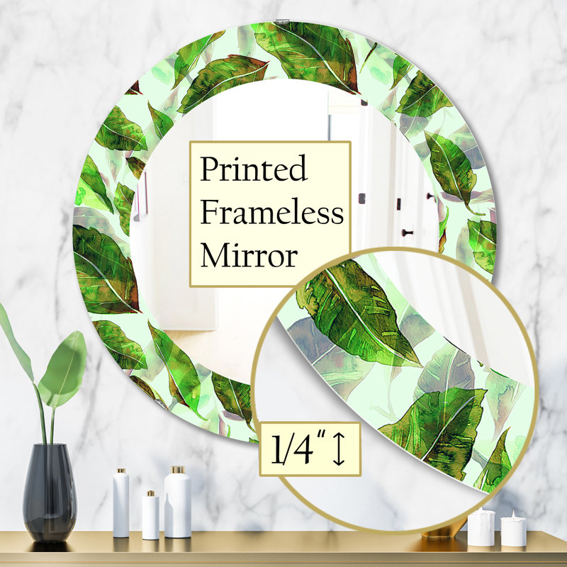 Miroir mural Tropical Mood Foliage 10, H 31,5 po x l po