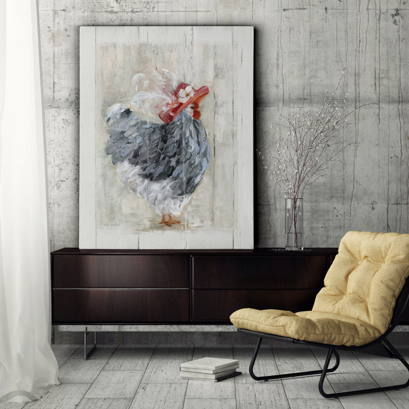 « sunday best poule », reproduction sur toile tendue, H 16 po x l 20 po x P 1,5 po
