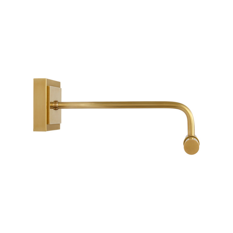 Thomas O'Brien Dimmable LED Wall Mount Picture Light, Hand-Rubbed Antique Brass
