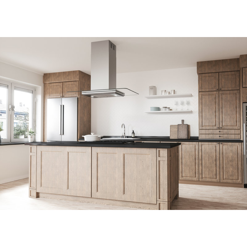 Core 42" 600 CFM Convertible Island Range Hood in Stainless Steel with Nightlight