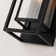Polikron Classic Outdoor Wall Sconce 1 Light with Dusk to Dawn in Matte Black Rectangular