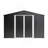Outdoor Storage Shed 10X12 FT, Utility Metal Tool Storage With Lockable Doors And Updated Frame Structure, Large Metal Garden Shed For Backyard, Patio Lawn, Black-123950937-123950945
