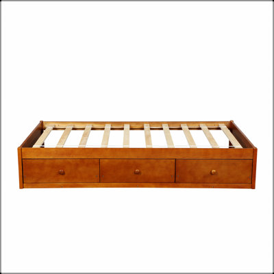 Platform Storage Bed with 3 Drawers Light and elegant: the perfect combination of function and aesthetics
