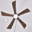 Ventilateur de plafond de 42 po à 5 pales en bois massif avec lumières avec télécommande, ventilateur de plafond silencieux à 3 pales à moteur à 6 vitesses, ventilateur de plafond réversible, pour salon de patio, chambre à coucher, bureau, intérieur.