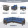 Ingvald 8- Person Outdoor PE Wicker Patio Conversation Set with Fire Pit, Ottomans and Cushions