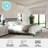 Martha Stewart Jett Wooden Platform Bed With Upholstered Base And Triple Inset Headboard-97967482-97967479