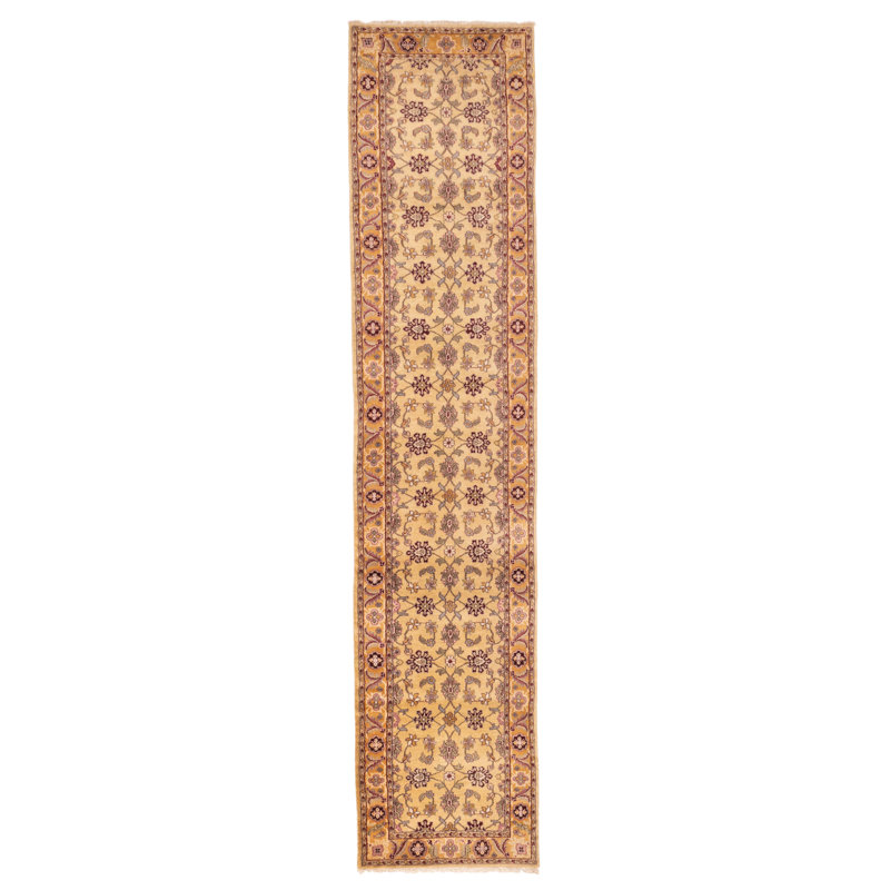 Tapis jaune Finest Agra Jaipur 2 pi 6 po x 12 pi 2 po