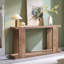 Console de 63 po pour hall d'entrée moderne avec bord incurvé et style distinctif-802467380