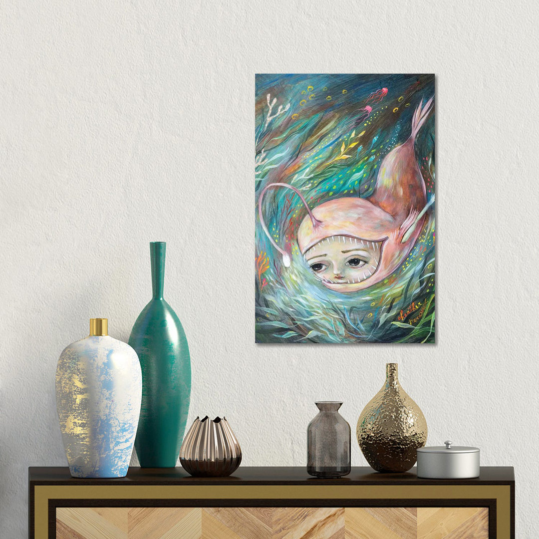 Anglerfisch Illumination von Heather Renaux - Giclée auf Leinwand ohne Rahmen