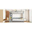 Lit double au-dessus du lit, gris - hydraulique et élégant avec bureau, utilisation efficace de l'espace-578731946