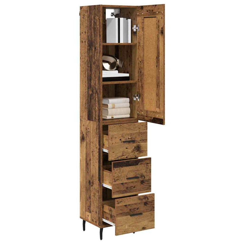 34.5cm Sideboard, Old Wood