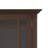 Bedford 62"W Solid Wood Transitional Wide Display Cabinet with Glass Doors and Adjustable Shelves