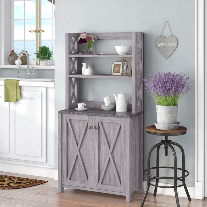 Bloomberg 163cm Kitchen Pantry, Distressed Grey