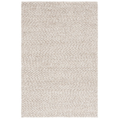 Natura Hand Woven Wool/Viscose/Cotton Rug in Beige