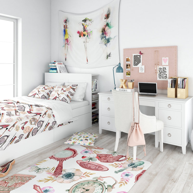 Ensemble de housse de couette modern adolescent, Housse de couette très grand + 2 taies décoratives