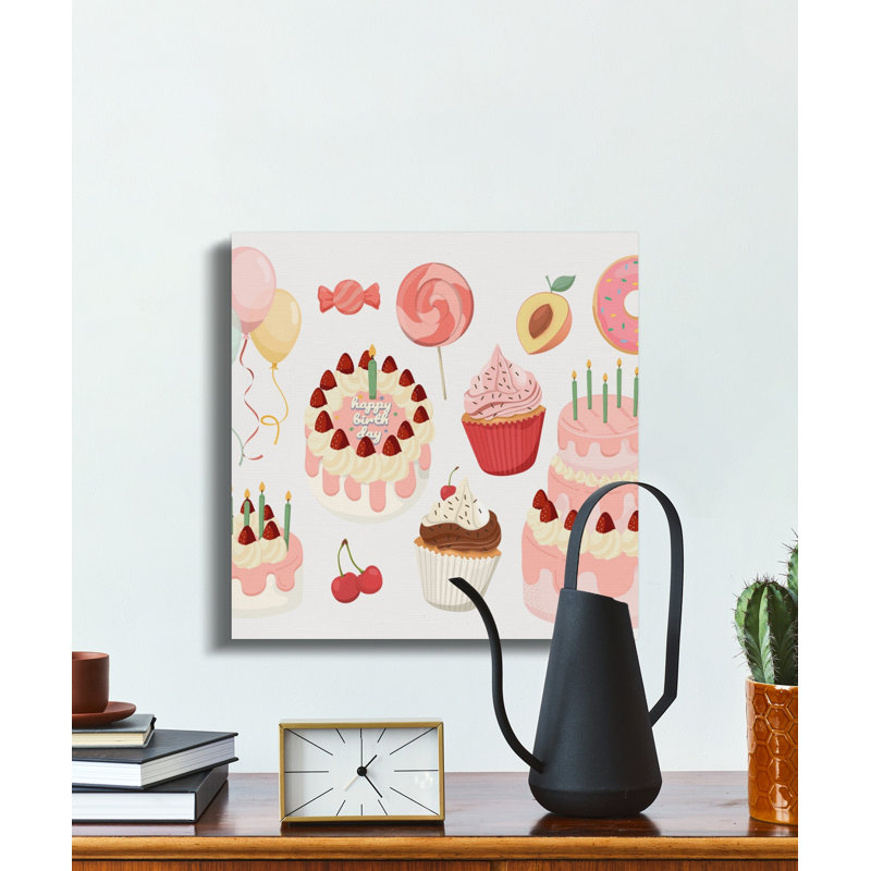Rountree 1 Piece Wrapped Canvas Wall Art Set, 6x6