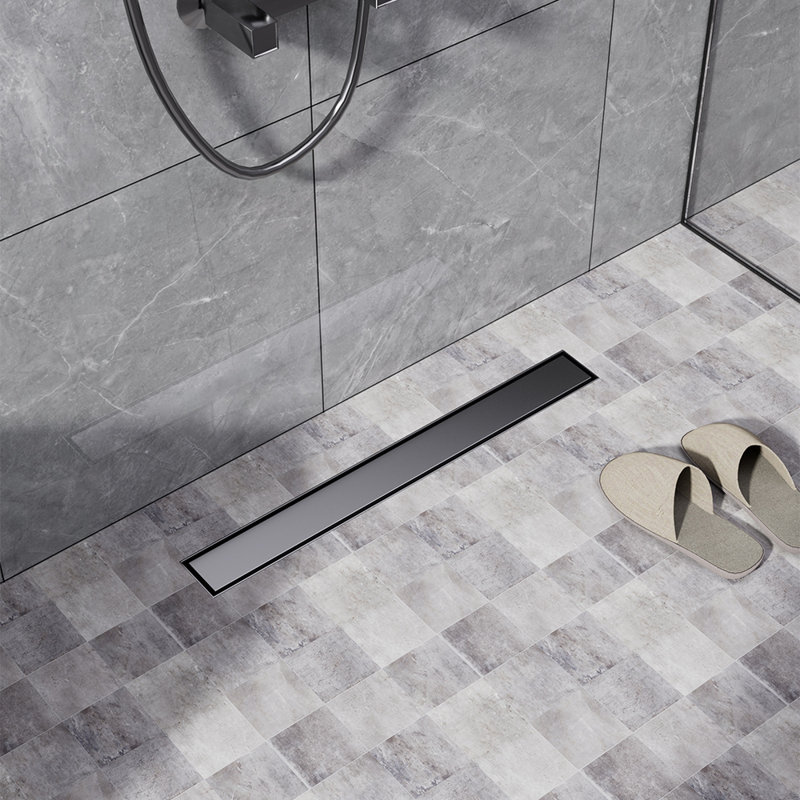 Living and Home 64cm Click Clack Drain, Black