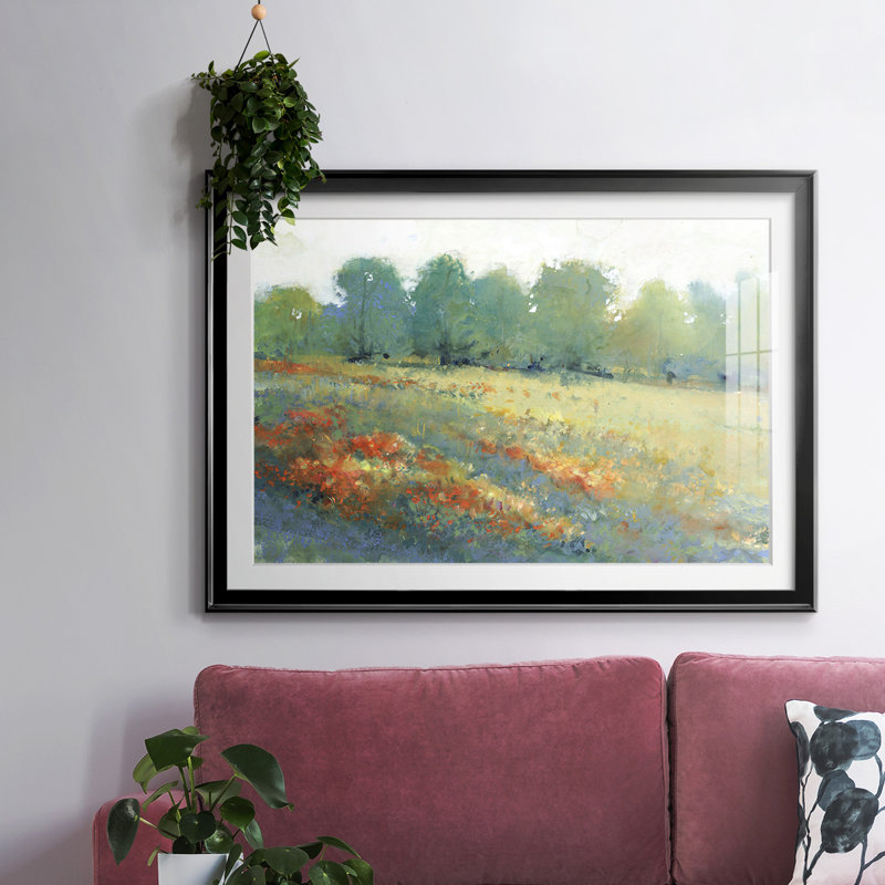 "Les Terres Rurales I", impression sur papier, Noir, H 15 po x l 21 po x P 1,5 po