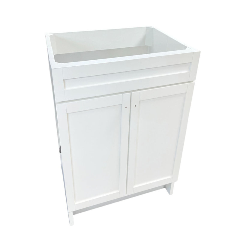 Meuble-lavabo simple avec comptoir Rajkiran 31, Or brossé