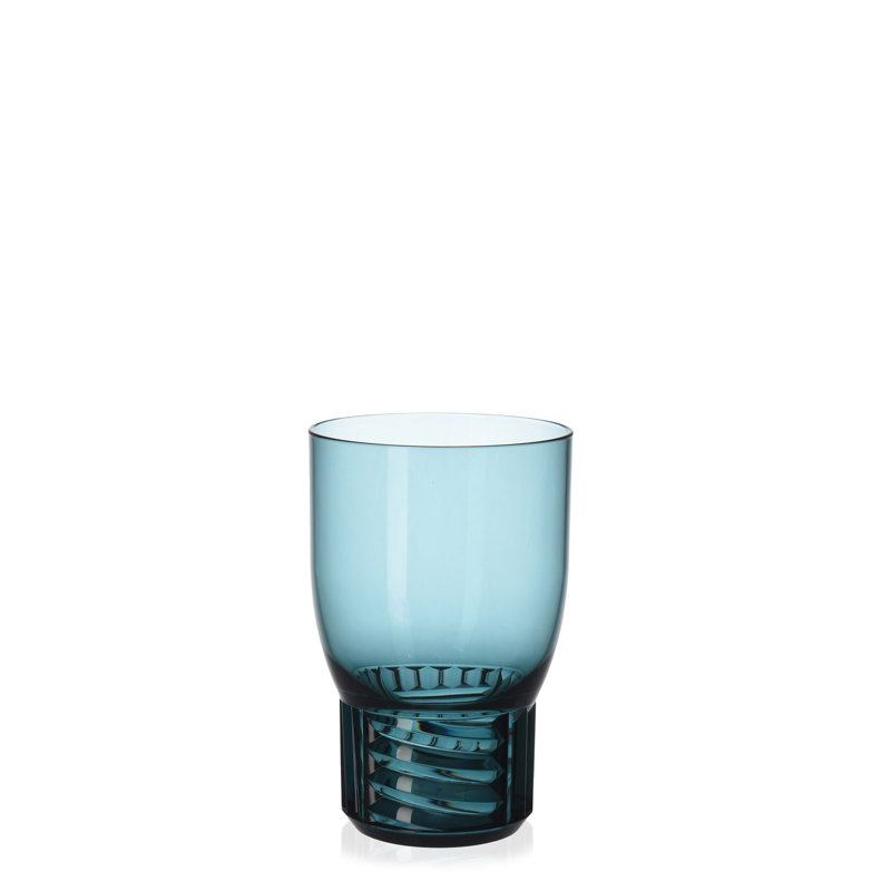 Trama Stemless Wine Glass, 32 Oz, Light Blue