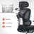 Breathable Mesh Office Chair with Footrest and Lumbar Support, Adjustable 3D Armrests, Reclining Tilt Function for Home Workspace-1300018659