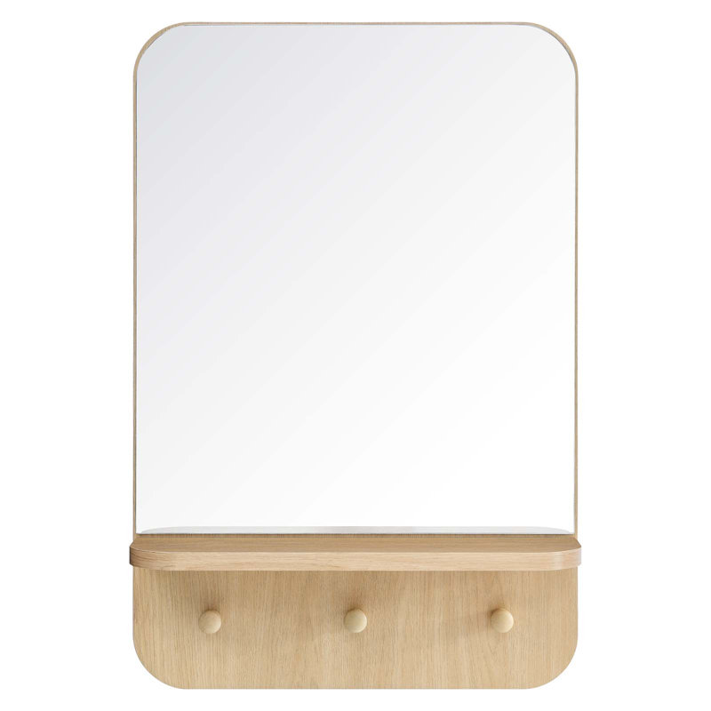 Miroir Lumina par Modway, Chêne