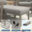 Set Of 2 All-Weather Metal Patio Ottomans With Thick Cushions And Robust Frame, For Outdoor Relaxation And Versatility-751493323