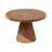 Suar Wood Coffee Table - 27" Round Brown Accent Table for Living Room, Bedroom, Office - Rustic Modern Design with Natural Grain Finish, Casual Home Decor