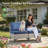 Emroy 6 - Person Reversible Modular Outdoor Conversation Set,Wicker Patio Seating Group with Lighted Coffee Table, All Weather Swivel Chair Set with Cushions-1029548067