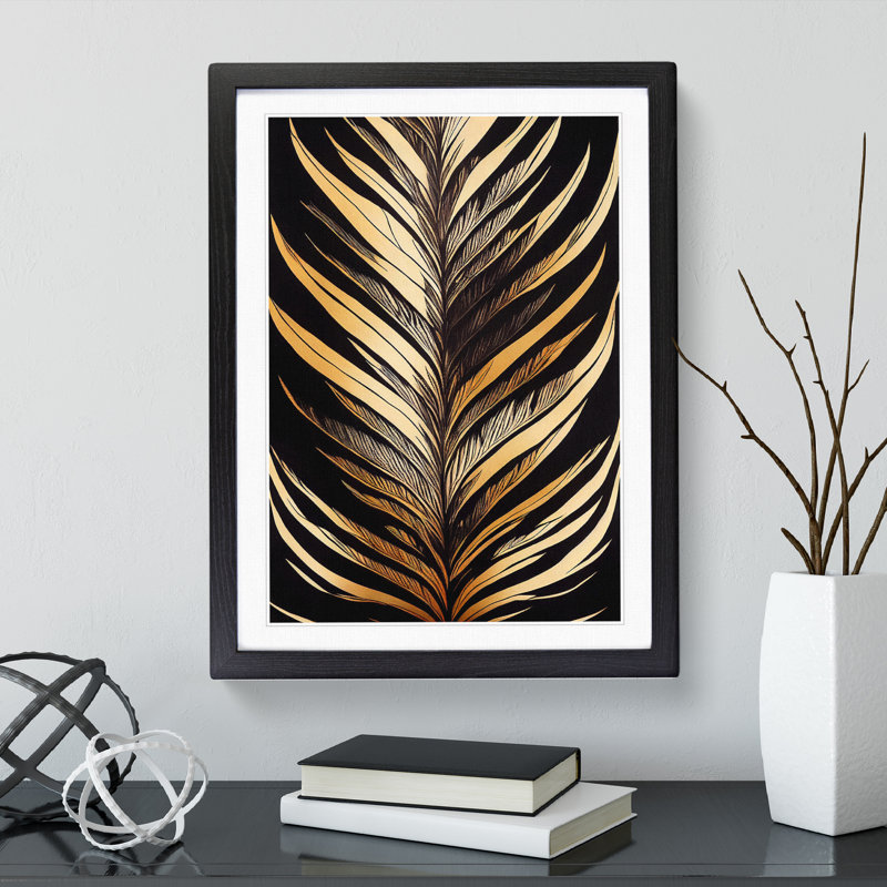 Mighty Feather - Framed Print, Black Framed, 34cm H x 25cm W x 2cm D