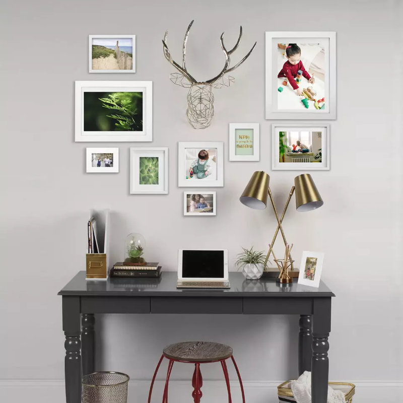 Cadre photo en bois massif Hillmont, 12 po x 16 po