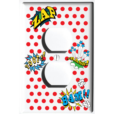 Plaque murale 2 bandes dessinées Comic Book