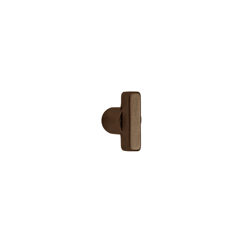 Metro Bronze Bar Knob, Silicon Bronze Rust